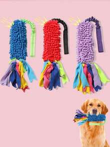 1包什锦发声狗狗磨牙玩具 - 耐用防撕裂，清洁牙齿，适合大型犬，非常适合训练和日常玩耍，毛绒狗狗玩具，情人节宠物活动的完美礼物