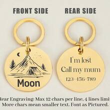 Placa de identificação personalizada para animais de estimação, placa de identificação personalizada para cães, placa de identificação gravada personalizada para cães, placa de identificação personalizada para gatos, placa de identificação personalizada para animais de estimação, placa de identificação personalizada para cães com nome e texto, presente para o Dia das Mães, presente para o Dia dos Pais, presente de aniversário, presente para animais de estimação, presente de aniversário para cães, presente para amantes de cães, presente para mãe/pai, presente para ela/namorada - Multicolorido - Ver 11