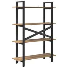 vidaXL Étagère Chêne artisanal 100 x 33,5 x 140 cm Bois d'ingénierie - Tabac - Voir 7