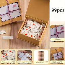 90/180Pcs Set High-Value Mini Envelopes Love Letters, Niche Handwritten Copy, Couple Confession Capsules, Notes, Small Gifts For Couples, Friendship Souvenirs - Multicolor - View 8