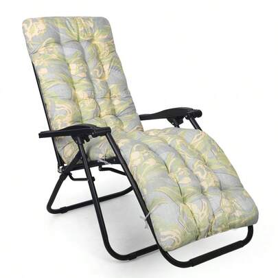 Sun Lounger Cushions, Garden Sunlounger Cushions Thick Chair Cushions With Non-Slip Top And Tie Ropes For Garden Patio Beach (Night Begonia)