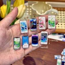 1:12 Scale Realistic Phone Model Prop - Double-Sided Printed Pattern, Multiple Colors Available, Durable Acrylic Material, Suitable For Doll House Decor, Furniture And Miniature Landscape Accessories, Designed With Fun And Exquisite Craftsmanship, Miniature Phone Decor, Phone Model Can Be Used As Food Accessories - Multicolor - View 11
