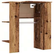 vidaXL Armário de couloir vieux bois 97,5x37x99 cm engenharia madeira - Castanho - Ver 5