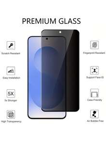 3PCS Compatible With Samsung Galaxy S21 S22 S23 S24 S25 S26 Ultra Privacy Screen Protector - [25°Anti Spy][Auto Dust Removal] 9H Hardness Full Screen Tempered Glass,Bubble Free,Anti Fingerprint