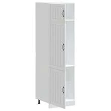 vidaXL Armadio da cucina Lucca bianco in legno d'ingénierie - Bianco - Visualizzare 4