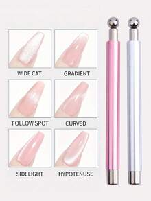 Dụng cụ mài móng nam châm hai đầu hình mắt mèo, bề mặt nhẵn bóng, phù hợp với nhiều màu sơn khác nhau như sơn gel. Nam châm làm móng, dụng cụ làm móng, dụng cụ nam châm làm móng, phụ kiện làm móng, phụ kiện làm móng chuyên nghiệp, dụng cụ thời trang, thiết kế chính xác, cấu trúc chắc chắn. - Nhiều màu - Xem 7