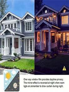 One-Way Privacy Window Film, Glass Window Tint, Suitable For Home & Office Windows, Heat Insulation, Anti-UV, Reflective - Reflective Window Film - View 7