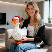 3500片大号白色小鸭积木玩具，客厅装饰，适合作为节日、生日或朋友礼物 - 彩色 - 查看 10