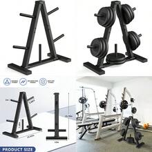 Plate Rack, Weight Tree, Weight Plate Holder, 1Inch Home Gym Storage Stand, Holds 300 Lbs - B0DNMDTHK7 - View 9