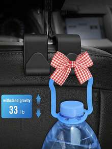 1/2 pezzi Gancio per sedile auto con texture in fibra di carbonio, accessori interni auto multifunzionali e nuovi - A - Visualizzare 10