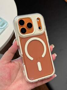 New Premium Magnetic Clear Acrylic Phone Case Compatible With IPhone 17 16 15 14 13 12 Pro Max 14 15 16 Plus 17Air 11 Wireless Charging Transparent Shockproof ArmorCover - White - View 3