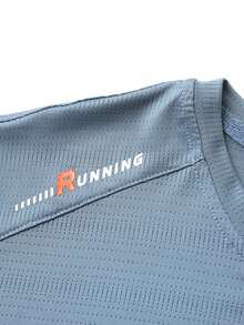 Camiseta de verano para hombre nueva para exteriores: ligera, transpirable, de moda - Neblina azul - Ver 6