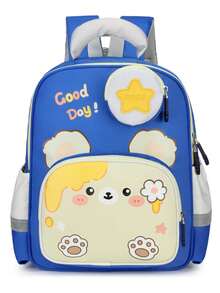 New Cute Cartoon Backpack For Boys And Girls, Lightweight And Ergonomic Children School Bag - Royal Blue - View 6
