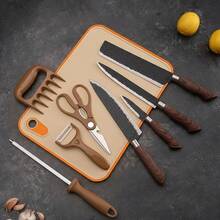 TendenciaJuego De Cuchillos Cocina Chef Profesional Multifunción 8pcs MarrónCalidad premium