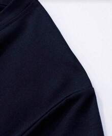 POLARBEAR Camiseta Básica Milano Algodão Camisa Costura Reforçada Unissex StreetWear - Azul Marinho - Visão 4