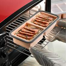 Large Capacity Square Food Storage Box With Flip Lid, Household Big Rectangular Tray Mold, Frozen Broth Box, Mold, Segmented Silicone Refrigerator Food Saver Box, Baking Use - Multicolor - View 10