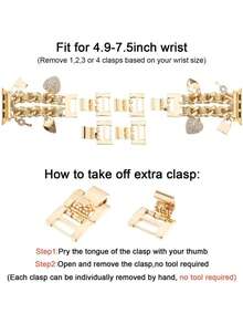 Metal Keychain Watch Band, Compatible With 49/46/45/44/42/41/40/38mm Bands, Women's Fashion Heart-Shaped Chain With Cute Pendant, Elegant Wristband, Suitable For Series 10 Ultra 2 9 8 7 6 5 4 3 2 SE