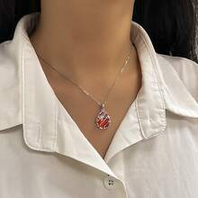 1pc Elegant & Fashionable 925 Sterling Silver Synthetic Cubic Zirconia Butterfly Accent Necklace, Suitable For Women's Daily, Party, Date, Gift - Silver - View 6