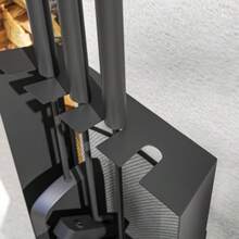 Fireplace Tool Set, 5-Piece Fireplace Accessories With Brush, Shovel, Poker, Tongs, And Stand, Metal, Black - one-size - View 8