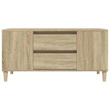 vidaXL Meuble TV Chêne sonoma 102x44,5x50 cm Bois d'ingénierie - Castanho - Ver 7