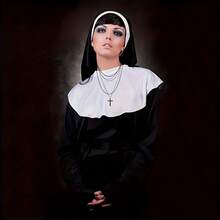 Conjunto de disfraz: Pañuelo para la cabeza, bufanda, guantes cruzados, calcetines largos, accesorios de juego de roles, ideal para bailes de máscaras - Multicolor - Ver 4