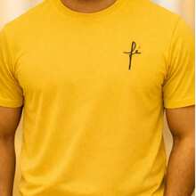 Men's Faith T-Shirt - Premium New Release - 100% Cotton - 黃色 - 查看 1