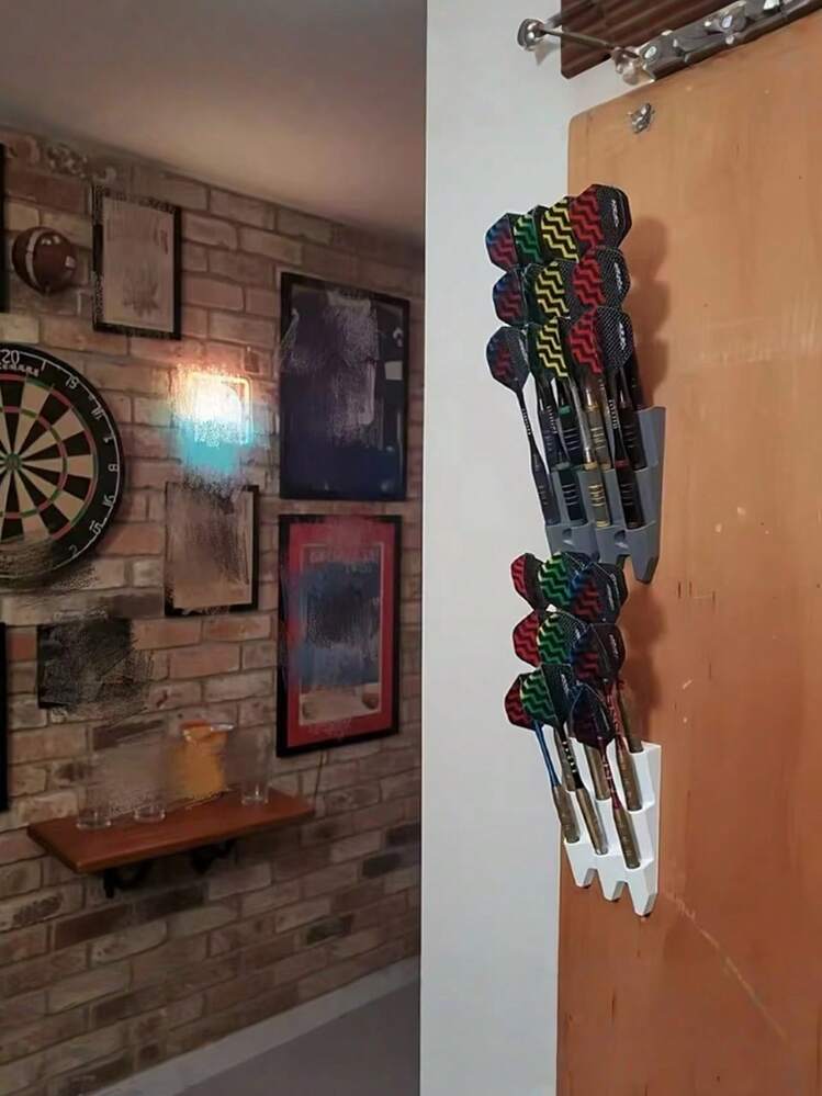1 Pc Wall Mounted 3D Printing Dart Organizer Dart Storage Stand Home Storage Products(This Product May Have Layer Patterns Generated By Support During Printing, Which Is Considered Rough And Does Not Belong To Product Quality Issues) - Multicolor - View 12