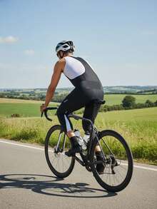 LEOPATRIX Mallas de ciclismo para hombres, pantalones de ciclismo 3/4 con acolchado 4D, mallas de ciclismo para hombres - Negro - Ver 5