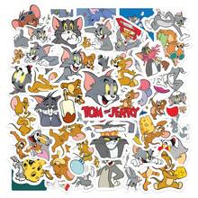 50pcs Cute Cartoon Tom And Jerry Waterproof Stickers/Decals - Multicolor - View 5