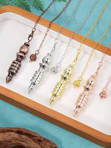 1pc Gold-Color Copper Metal , For Divination, Meditation, Qi Gong Balancing, Body Healing, Chakra Spirituality H202 - Pendulum - View 2