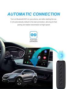 XUDA 2026 New Compact & Elegant Smart Box, 2-In-1 Wireless CarPlay & Android Auto Mini Adapter, New CarPlay Converter, Fast Auto Connection, No Delay, Car Accessories, Wired To Wireless, Compatible With IPhone & Android, With USB/USB-C Port - A - View 8