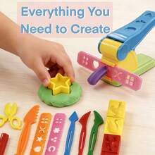 13pcs Large Die Extruder Clay Tool Set, Handicraft DIY Clay Tools, Animal Molds, Cutters, Colore Air Dry Clay Tool Scissors, Play Dough Art Tools, School/Family/Birthday Gifts From The Local Warehouse - Mint Blue - View 8