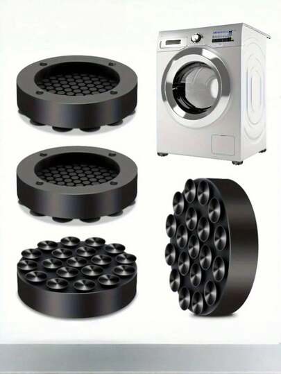4pcs Shock-Absorbing Washing Machine Pads, Quiet Anti-Vibration Anti-Slip Increased Height Pads For Washing Machines And Furniture