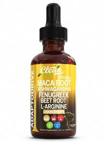 Organic Maca Root Liquid Drops With Ashwagandha, Fenugreek, Beet Root And L-Arginine Liquid Multivitamin For Women And Men - Adapto Drive Supplement - 1Bottles - 查看 9