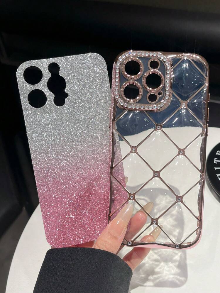 1 ốp lưng điện thoại TPU mạ điện hình thoi 6D đính đá, tương thích với iPhone 17/16/XR/XS Max/11/11 Pro/11 Pro Max/12/12 Pro/12 Pro Max/13/13 Pro/13 Pro Max/14/14 Pro/14 Pro Max/15/15 Pro/15 Plus/15 Pro Max, ốp bảo vệ. - Nhiều màu - Xem 5