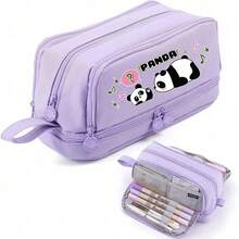 6pcs Boxed Ink Panda Gel Pen, Chinese Style Fresh National Treasure Animal 0.5mm Black Signature Pen,Large-Capacity Multi-Layer Pencil Case,Back To School Supplie Essentials Office Supplies Valentine's Day Gifts