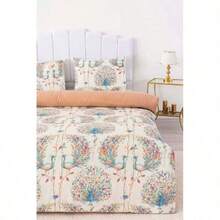 Linda Double Duvet Cover Set Cotton - White - View 3