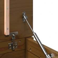 vidaXL Camera da letto Marron Miel 60x32x45,5 cm Legno massiccio di spillo - Castano - Visualizzare 10
