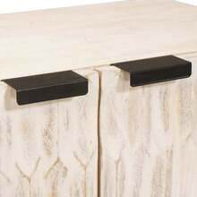 vidaXL Buffet Finitura Lavage Bianco 60 x 33 x 75 cm - Bianco - Visualizzare 7