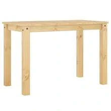 vidaXL Mesa de manjedoura panamá 117x60x75 cm madeira maciça de alfinete - Castanho - Ver 6