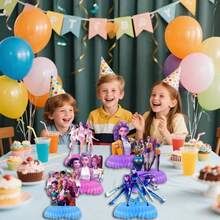 Witcher Theme Melody Coral Stone Decor Center Piece, Cartoon Character Dining Table Decor, Suitable For Girls' Birthday Party Decor, Witcher Cartoon Coral Stone Dining Table Decor, Birthday Party Dining Table Decor