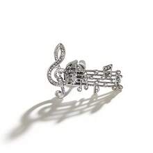 1pc Musical Note Design Car Air Outlet Ornament - Silver - View 7