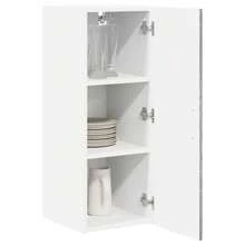 vidaXL Küchenschrank mit Ablage, Sonoma Grau, 30 x 31 x 80 cm - Grau - Übersicht 3