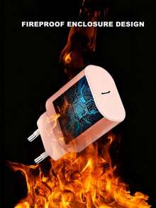 两套20W PD欧规充电器适配器，配有3.3英尺/6.6英尺/10英尺Type-C充电线，兼容 17/16/15/Pro/Pro Max、Galaxy及其他安卓手机 - 查看 6