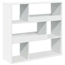 vidaXL Bibliothèque/Séparateur de pièce blanc 100x33x94,5 cm - Blanc - Voir 2