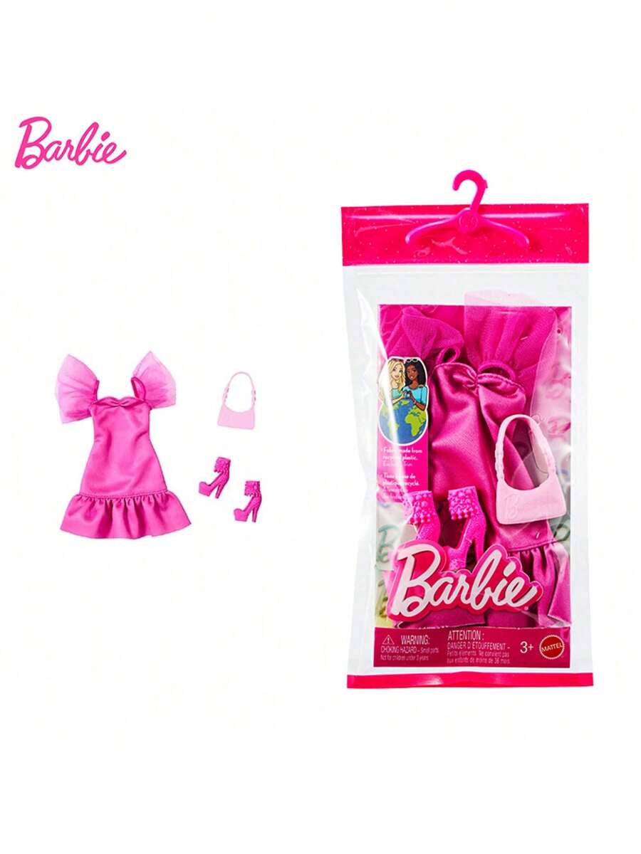 Mattel Barbie Doll Fashion Outfit Set, Includes 1 Stylish Outfit And Accessories - HYV21 - View 1