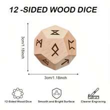 2颗高音骰子 + 2颗低音骰子 | 大型木制音乐骰子，带五线谱符号，激光雕刻，经久耐用 - 杏色 - 查看 2