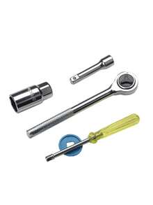 40件套多功能工具组，棘轮扳手套筒汽车维修家居装修五金工具套装 - 彩色 - 查看 4