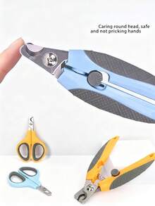 1 Set de 2 piezas Cortaúñas para mascotas, Cortaúñas profesional para perros y gatos con bloqueo de y mango antideslizante, Tijeras de aseo para mascotas pequeñas y medianas - Azul menta - Ver 7