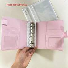 A5/A7 高级多功能 A5 照片卡片活页相册，时尚相册设计，小巧耐用，3 英寸/5 英寸环装明信片收纳册，非常适合保存回忆和整理照片，适用于家庭、周年纪念、毕业典礼、婚礼、母亲节礼物、结婚相册、情人节相册等。 - 多色 - 查看 9